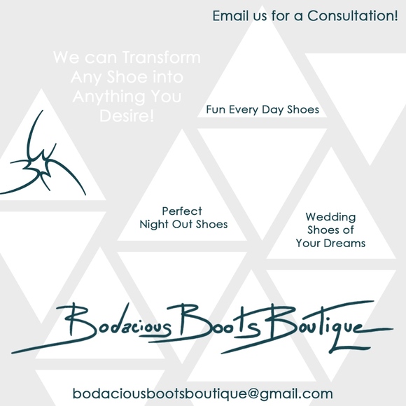 Teal Blue Ombre Wedges - Picture 8 of 8